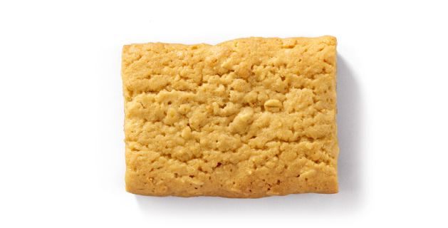 Gebackener, weicher Proteinriegel mit Hafer